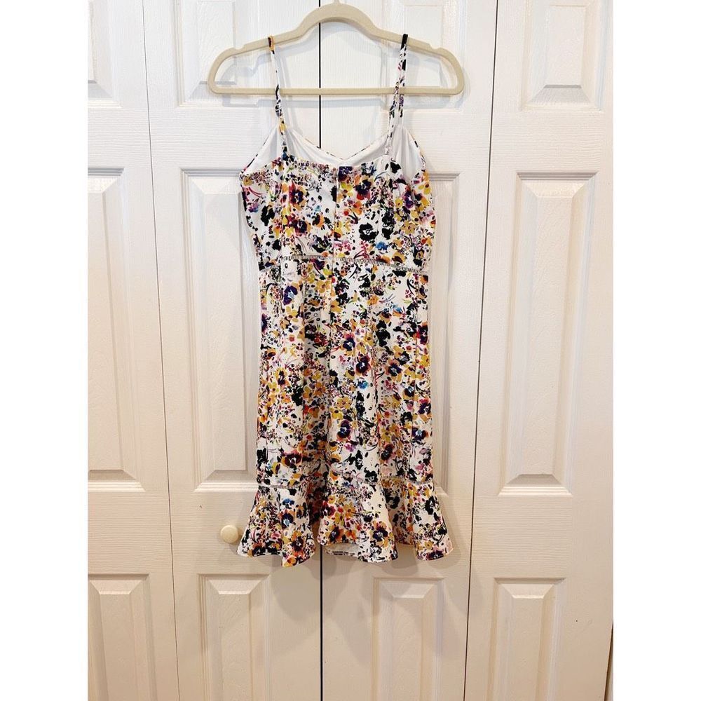 Betsey Johnson Ruffled Hem A Line Dress Floral Print Size 2 - Picture 6 of 8